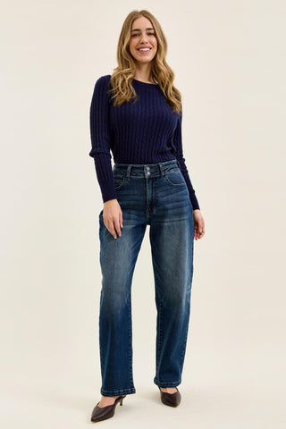 Judy Blue High Waist Double Button Marlow Arc Denim Jeans 881131