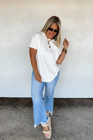 Joey Washed Cotton Boyfriend Tee