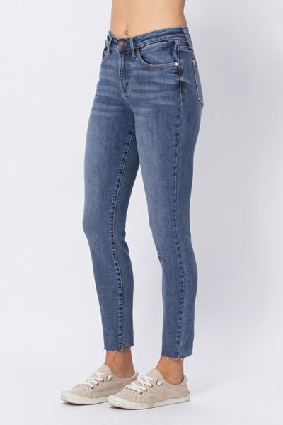 Judy Blue Becca Hi-Waisted Embroidered Pocket Relaxed Jeans 88259 - Exclusive-Jeans-Sunshine and Wine Boutique