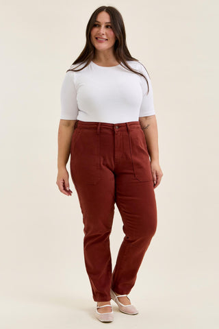 Judy Blue High Waist Pumpkin Spice Aurora Weekender Denim Jeans 881197