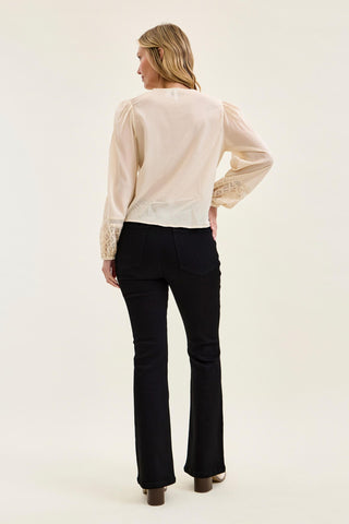 Judy Blue High Waist Tummy Control Black Bootcut Denim Jeans 881184