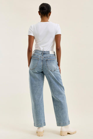 Judy Blue High Waist Rigid Magic Lace Up Marlow Arc Denim Jeans 881175