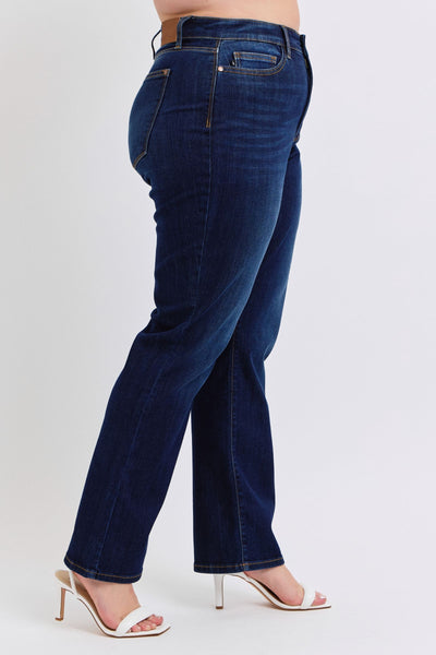 Judy Blue High Waist Straight Denim Jeans 82627-Jeans-Sunshine and Wine Boutique