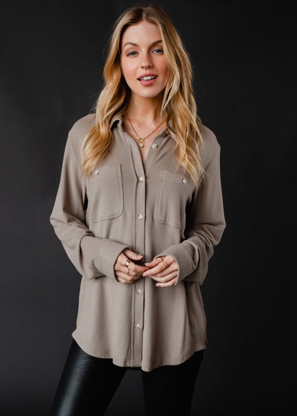 Panache Tan Super Soft Button Up-Clothing-Sunshine and Wine Boutique