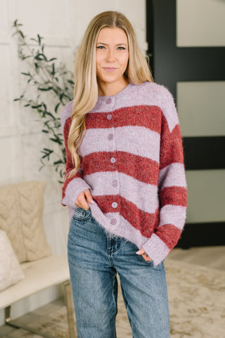 Haptics Callin' Be Back Again Casual Button Down Sweater