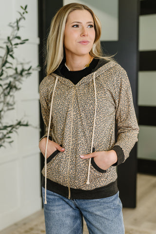 7th Ray Call of the Wild Contrast Trim Zip Up