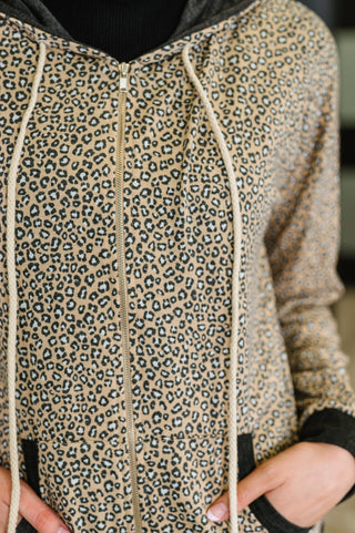 7th Ray Call of the Wild Contrast Trim Zip Up