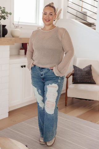 One Eleven North Calming Down Loose Knit Top