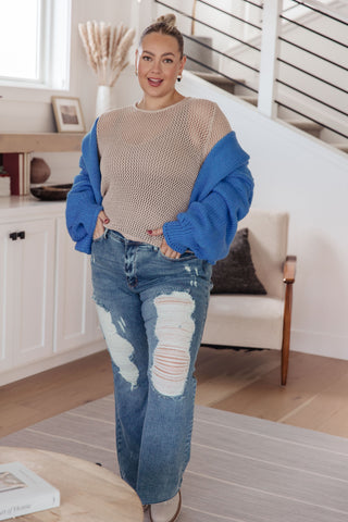 One Eleven North Calming Down Loose Knit Top