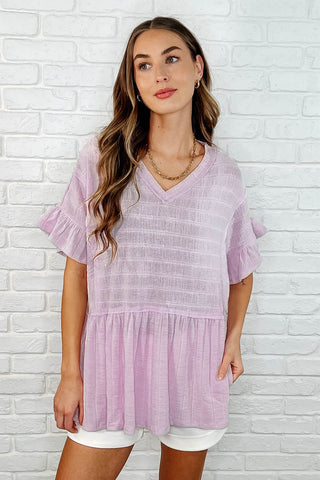Shopin La Can't Find the Words V-Neck Blouse