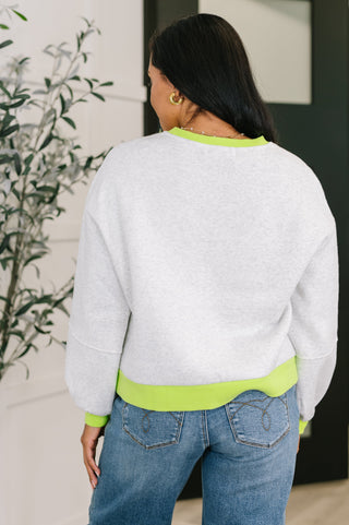 One Eleven North Can't Quit the Knit Contrast Pullover