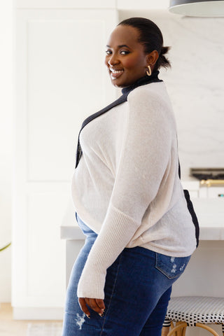 Jodifl Can't Touch This Sparkle Color Blocked Sweater