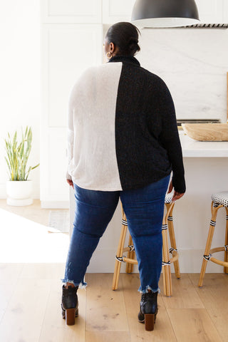 Jodifl Can't Touch This Sparkle Color Blocked Sweater