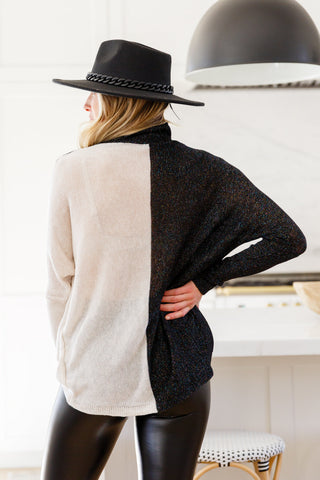 Jodifl Can't Touch This Sparkle Color Blocked Sweater