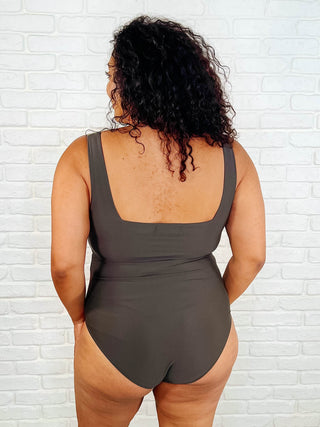 One Eleven North Cape Town Asymmetrical Stripe Swimsuit