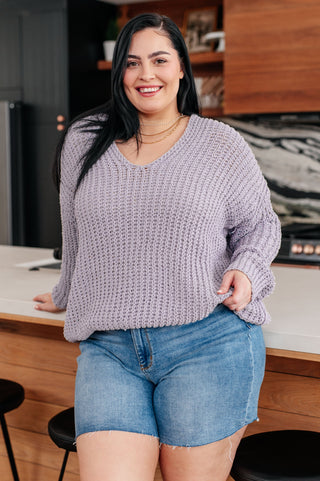 Andree By Unit Captured My Interest Chunky V-Neck Sweater