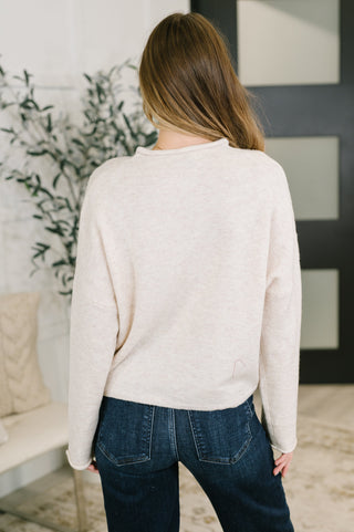 Zenana Careful Consideration Collared Button Down in Heathered Beige
