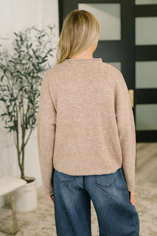 Zenana Careful Consideration Collared Button Down in Mocha