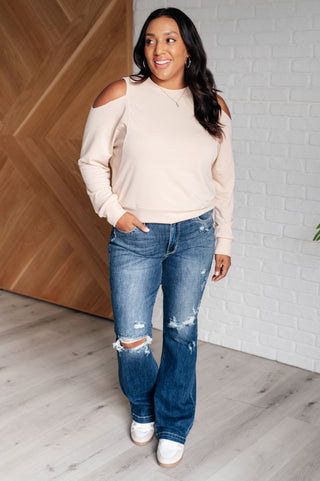 One Eleven North Carefully Crafted Cold Shoulder Blouse