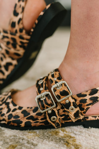 Soda Catwalk Buckle Pointy Toe Flats