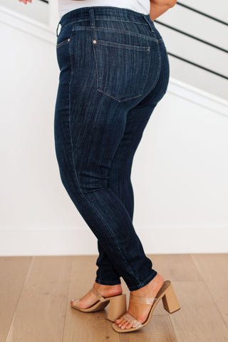 Judy Blue Celecia High Waist Hand Sanded Resin Skinny Jeans - Exclusive