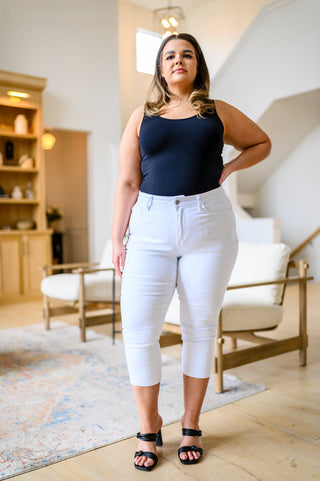Judy Blue Certifiably Cool Mid Rise Capris - Exclusive