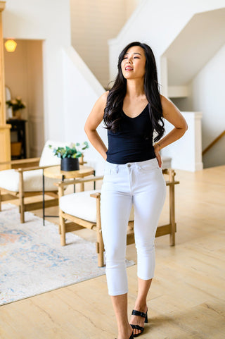 Judy Blue Certifiably Cool Mid Rise Capris - Exclusive