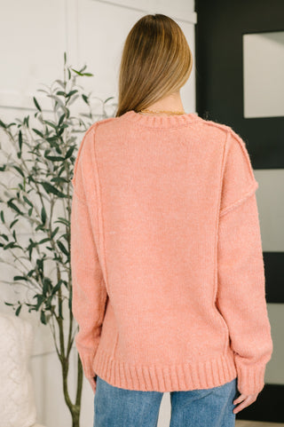 Very J Changed for the Better Exposed Seam Pullover