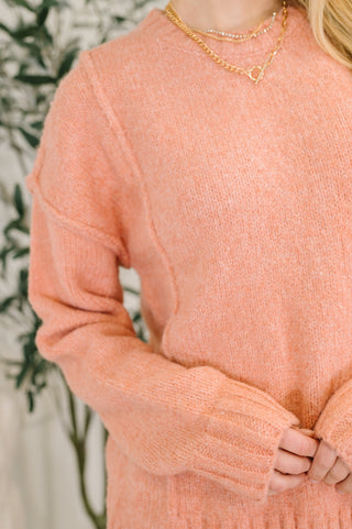 Very J Changed for the Better Exposed Seam Pullover