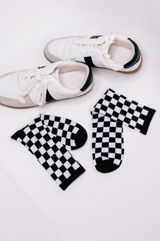 One Eleven North Check Yo'Self Quarter Socks