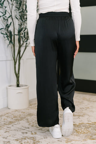Jodifl City Ease Wide Leg Bottoms in Black