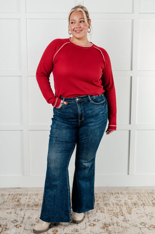 One Eleven North Clever Expression Long Sleeve Top