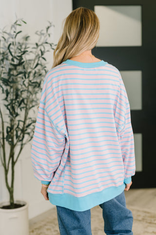 One Eleven North Color Clash Drop Shoulder Long Sleeve