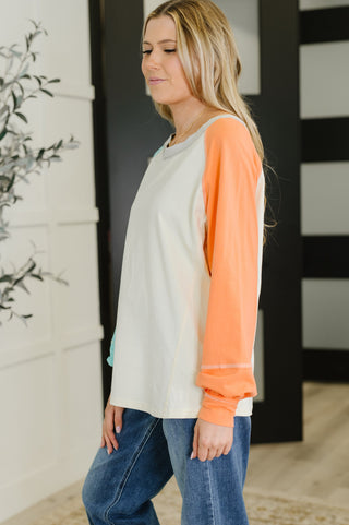 One Eleven North Color Me Confused Color Block Top