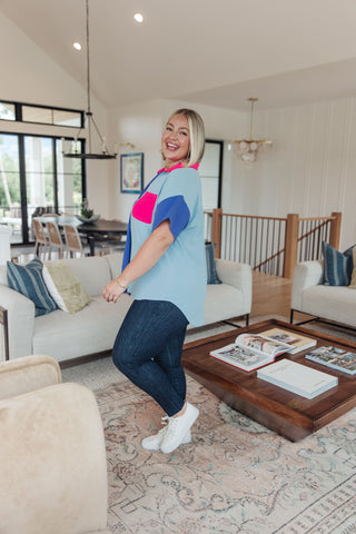 Jodifl Color Me Cool Color Block Top