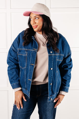 One Eleven North Have We Met Oversized Denim Jacket