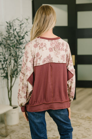 Haptics Come Out to Play Contrast Casual Pullover