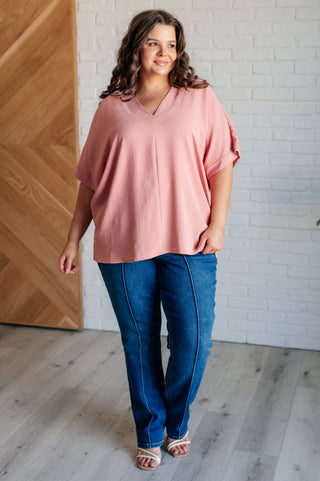 Jodifl Contrary to Popular Belief V-Neck Blouse
