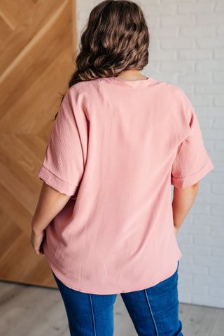 Jodifl Contrary to Popular Belief V-Neck Blouse