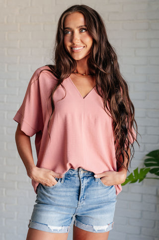 Jodifl Contrary to Popular Belief V-Neck Blouse