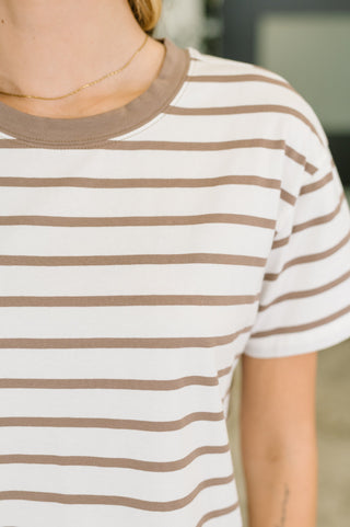 Zenana Convincing Argument Casual Tee in Mocha