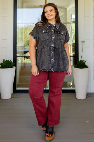 Andree By Unit Cool and Carefree Denim Button Down