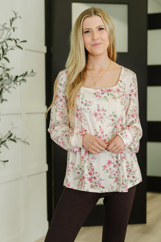 One Eleven North Cool to Be Kind Floral Blouse