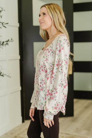 One Eleven North Cool to Be Kind Floral Blouse