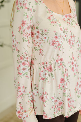 One Eleven North Cool to Be Kind Floral Blouse