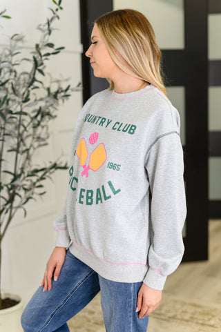 One Eleven North Country Club Pickle Ball Graphic Sweatshirt