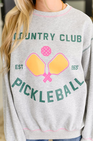 One Eleven North Country Club Pickle Ball Graphic Sweatshirt