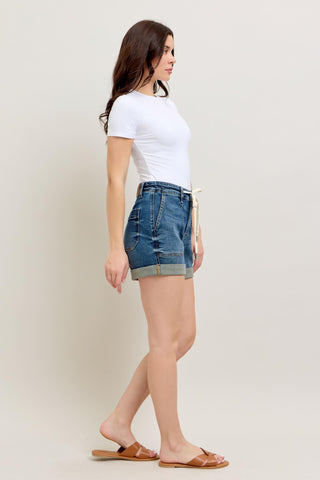 Judy Blue High Waist Jogger Denim Short 150343