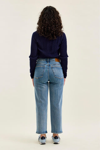 Judy Blue High Waist Tummy Control Peggy Ankle Straight Denim Jeans 881166 - Petite
