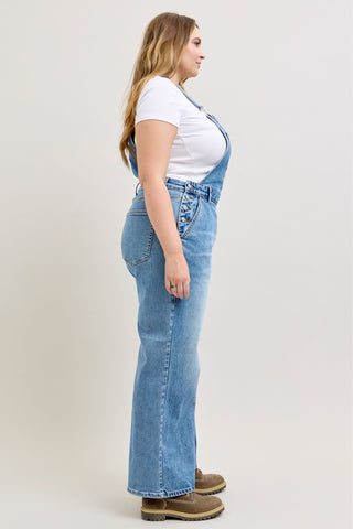 Judy Blue High Waist Rigid Magic Column Overall Denim Jeans 881111